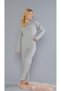 Women's Winter Long Sleeve Pajama Set - Soft Textured 09-268 - 2