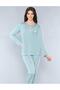 Long Sleeve Seasonal Pajama Set Viscose 790-31 - 3
