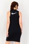 Women Slim Fit Sleeveless Outdoor Dress, Black - 3