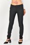Women Chino Fit Houndstooth Straight Leg Pants, Dark Grey