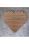 Wooden Heart Walnut 30 cm 1 Piece Bamboo Tray Knitting Plate Supla Perforated Base Crochet Base Craft Basket Base - 2