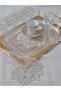 Çinar Model Decorative Guipure Lace Coffee Cocktail Presentation Napkin 6 Pieces - 3