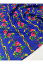 Authentic pattern gold glitter woven polyviscon linen - 2