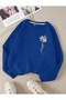 Zero Collar Wide Cut Daisy Print