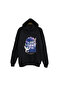 Love Yourself First - Bird - Sky - Moon Printed Unisex 100% Cotton Black Hooded Sweatshirt