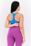 Women Sportswear Fit Sleeveless Training Bra, Blue - 3