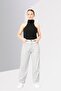 Women Loose Fit Washed Straight Leg Jeans, Light Grey - 2