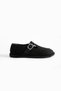 Arabella Women's Suede Buckle Detailed Casual Loafer Shoes - 6