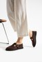 Arabella Women's Suede Buckle Detailed Casual Loafer Shoes - 2