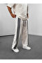 Men's Striped White Baggy Sweatpants Coc1059