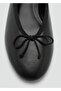 Lace-up Detailed Leather Ballerinas - 4