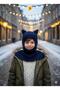 Cat Ear Winter Balaclava Knitwear Neck Collar Baby Kids Hat Beanie Face Mask - 6