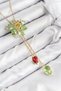 Vip Brass Zircon Stone Flower Model Gold Color Elevator Women's Necklace