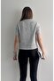 Short Sleeve Knitwear with Scarf Collar - 5