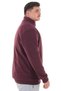 Men's Large Size Cotton Wide-Fit Stand-Up Collar Zippered Sweat Coat Suitable for Weight between 122-158 Kilograms - 4
