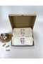 Gemini Zodiac Sign Designed 100% Cotton Short Sleeve Baby Bodysuit and Raw Pouch Gift Set - 4