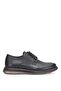Elit 25Knbl4032 Men's Genuine Leather Casual Shoes Black