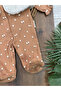 Plush Vest with Floral Pattern Front Snap Fastener Camisole Stretchy Baby Girl Romper - 3