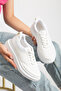Mirrored Lace-Up Women's Sports Shoes Sneaker Suitable for Daily Use Black-White and Mesh - 6