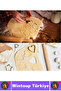 Fireproof Non-Stick Stylish Star Circle Flower Heart Design Kitchen Omelette Cake Cookie Mold Set 12 Pieces - 5