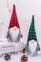 Christmas Ornament Gnome Scandinavian Lucky Dwarf Green Plaid 1 Piece - 4