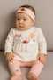 Baby Girl 3-Piece Set – 100% Cotton, Skin-Friendly, Comfortable Fit, Breathable Fabric