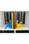 Yellow Navy Blue Fan Book Holder Set of 2 Reading Figure Book Support-Fan Concept - 5