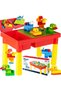 Red Table activity table with 50 building blocks - 2