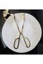 Gold Plated Scissor Tongs, Scissor Tongs, Table Scissors, American Tongs Service 25 cm - 4