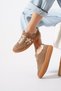 Sierra Yan Embroidered Genuine Leather Women's Sports Shoes Mink Suede - 3