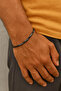 Men's Stainless Steel Prism Chain Bracelet (Black Color) - 3