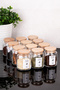 12-Piece Glass Spice Jar Set with Wooden Vacuum Lid Spice Label Jar Set 300 ml - 7