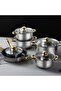 Stainless Steel Pots and Pans Set, 12 Piece Superior Stainless Steel Nonstick Pots and Pans Set