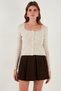 Premium Slim Fit Lace Detailed Collar Knitted Cardigan Cardigan 680Hi00061 - 6