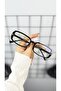 Square Rectangular 42 Ekartman Metal Transparent Women Men Unisex Blue Light Protection Screen Glasses Eyewear - 3