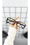 Square Rectangular 42 Ekartman Metal Transparent Women Men Unisex Blue Light Protection Screen Glasses Eyewear - 5