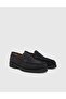 Erjon Genuine Suede Leather Navy Blue Men's Loafer Shoes