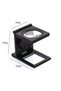 Led Lighted Loupe Eyepiece Metal Folding Illuminated Magnifier with Scale Case 8X - 3