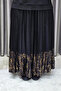 Women's Hijab Clothing Plus Size Pleated Leopard Print Skirt Set