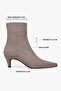 Women's Noria Mink Suede Short Heeled Boots - 2