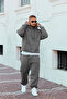 Men's 3-Ply Sharded Oversize Hooded Tracksuit Set - 3