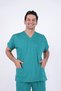 Unisex Stretch Fabric Nurse Doctor Scrubs Set Breathable Fabric Scrubs Hospital Uniform Surgical Green - 7
