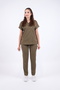 Unisex Stretch Fabric Nurse Doctor Scrubs Set Breathable Fabric Scrubs Hospital Uniform Khaki