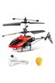 Remote Control Helicopter with Motion Sensor, LED Lights, 3.7V Battery, Red