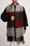 Soft Textured Tasseled Women's Scarf Shawl Shoulder Shawl 190X50 cm - 3