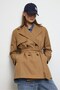 Mora Short Trench Coat Camel - 4