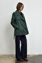 Mora Short Trench Coat Green - 7