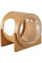 Spaceship Alpha, Warm and Cozy Pet Bed for Cat & Dog, Yellow Wood Color, 42×42×60 cm - 7