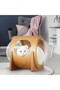 Spaceship Alpha, Warm and Cozy Pet Bed for Cat & Dog, Yellow Wood Color, 42×42×60 cm - 6