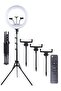 -18 LED Ring Light 18 Inch Soft Ring Light for Smartphones Camera YouTube TikTok Videos with Tripod & 3 phone Holders